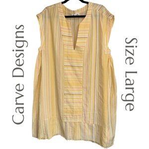 Carve Designs Yellow Striped Tunic